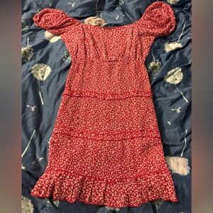 Sim and Sam Floral Red Summer Minidress